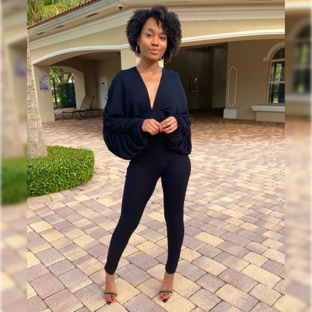 🖤 Sock It To Me Jumpsuit in Onyx 🖤